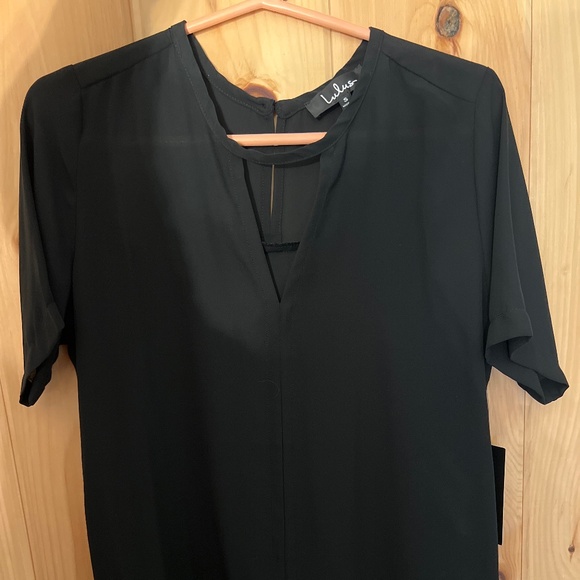 Lulus Simply Sophisticated Black Top - Size S - NWT - Picture 6 of 9